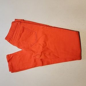 Bright Orange Arizona  Super Skinny Jeans Size 0